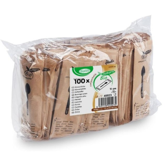 Lyžička drevená 11 cm jednotlivo balená (100 ks)_1