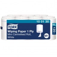 Papierové utierky v roliach TORK Advanced Centerfeed mini biele M1, návin 120 m (11 ks)_1
