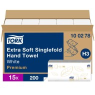 Papierové utierky extra jemné ZZ/C 2-vrstv. TORK Singlefold biele H3 (15bal.)_1