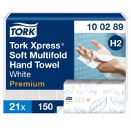 Papierové utierky skladané ZZ 2-vrstv. TORK Xpress Multifold jemné H2 (21 bal.)_1