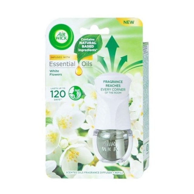 Air Wick elektrický osviežovač + náplň 19 ml Biele kvety_1