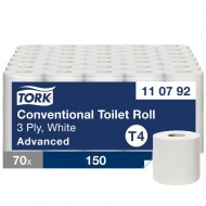 Toaletný papier 3-vrstv. TORK Advanced biely T4 návin 19,4 m (10 ks)_1