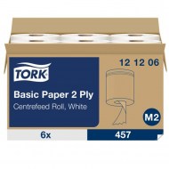Papierové utierky v rolke so stred. odvíjaním 2-vrstv. TORK Universal biele M2 (6ks)_1