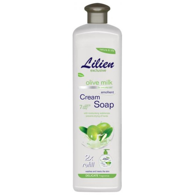 Tekuté mydlo krémove Lilien 1l Oliva milk_1