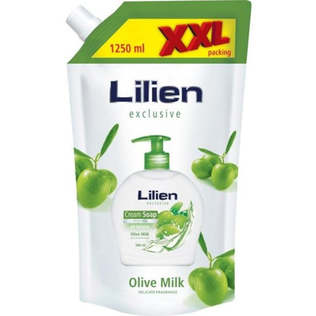 Tekuté mydlo NÁPLŇ XXL Lilien Oliva 1250 ml_1