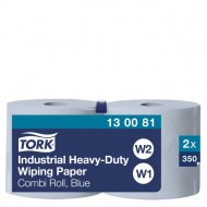 Priemyselné utierky v rolke 3-vrstv.TORK Heavy Duty modré W1/W2, návin 119 m (2 ks)_1