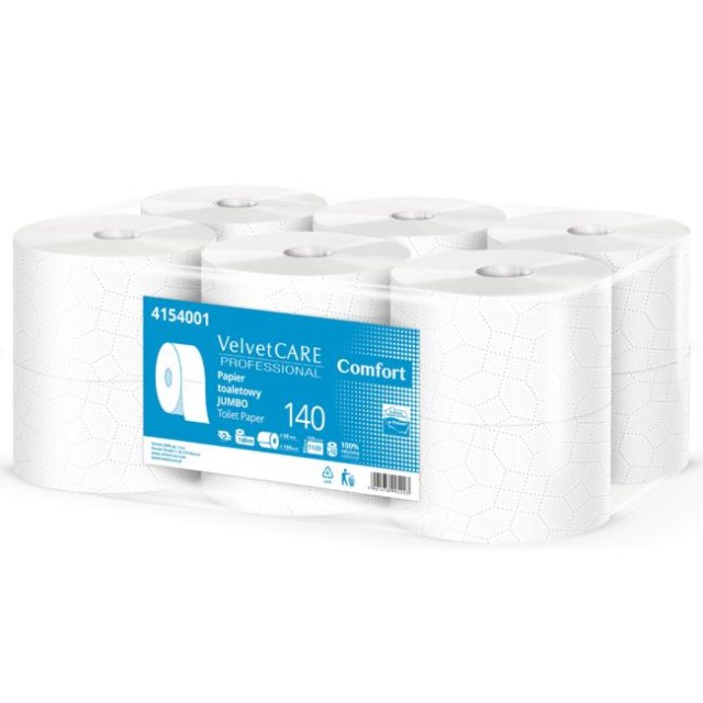 Toaletný papier 2-vrstvový VELVET CARE Jumbo 140m (12ks)_1