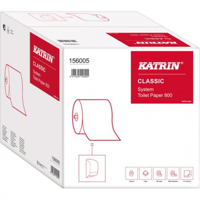 Toaletný papier 2-vrstvový KATRIN Classic system 800 36ks_1