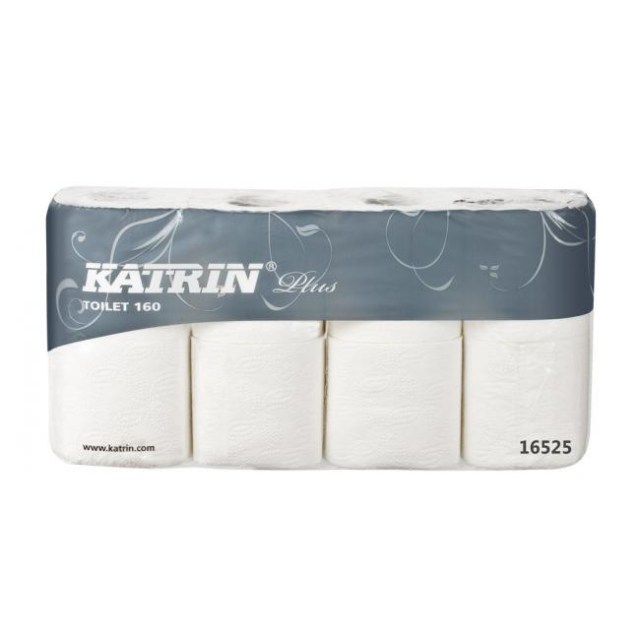Toaletný papier 3-vrstvový KATRIN Plus Toilet 160, návin 17,25 m (8 ks)_1