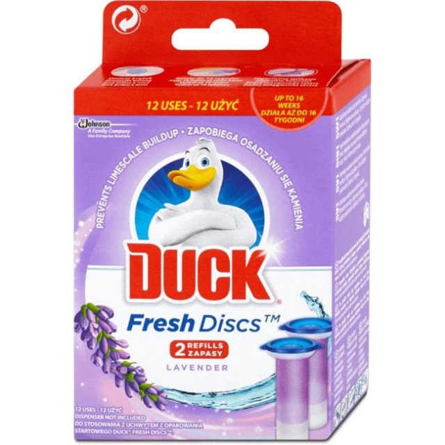 DUCK Fresh Discs WC gél NÁHRADA 2 x 36 ml Levanduľa_1