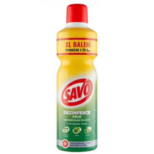 Savo PRIM dezinfekčný prostriedok s kvetinovou vôňou 1,2l_1