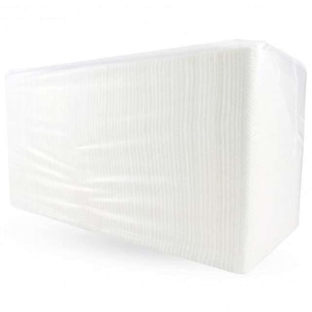 Papierové servítky 1-vrstvové 33x33cm biele 500ks_1