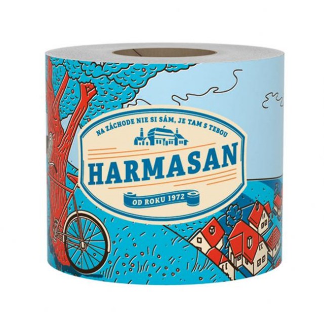 Toaletný papier 1-vrstvový HARMASAN farba prírodná 50 m_1