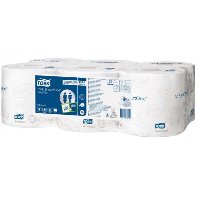 Toaletný papier  2-vrstv. Tork SmartOne T8 AdvancedCelulóza - 6 ks_1
