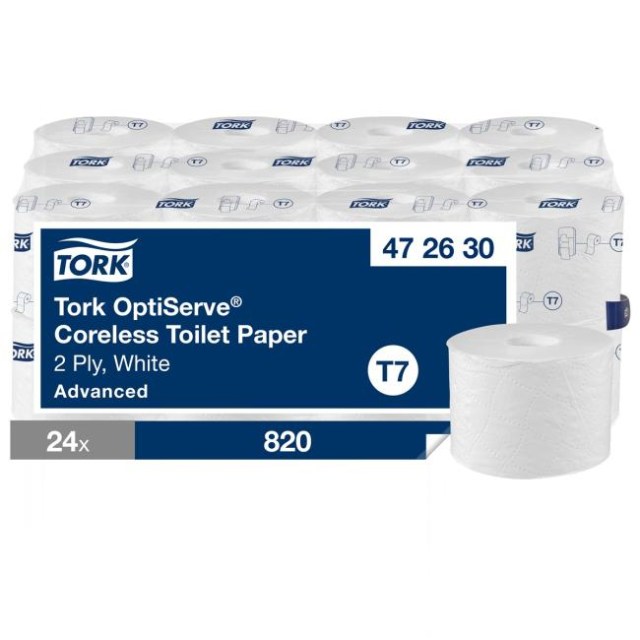 Toaletný papier bezdutinkový advanced 2-vrstv. TORK OptiServe T7_1