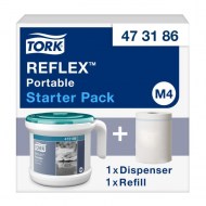Zásobník na papierové utierky so stred. odvíjaním TORK Reflex prenosný M4_1