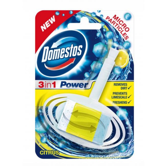 Domestos 3 in1 WC blok závesný tuhý Citrus 35 g_1
