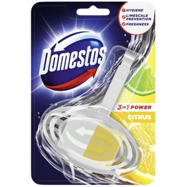 Domestos 3 in1 WC blok závesný tuhý Citrus 35 g_1