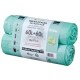 Vrecia zaväzovacie HDPE 60 l, 600 x 700 mm 16 mic. (2 bal.x10 ks) zelené_1