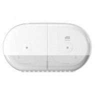 Zásobník Tork SmartOne® mini dvojitý na toaletný papier v kotúči, biely_1