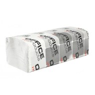 Papierové utierky Office Products ZZ 1-vrstvové biele recykel (20 bal.)_1