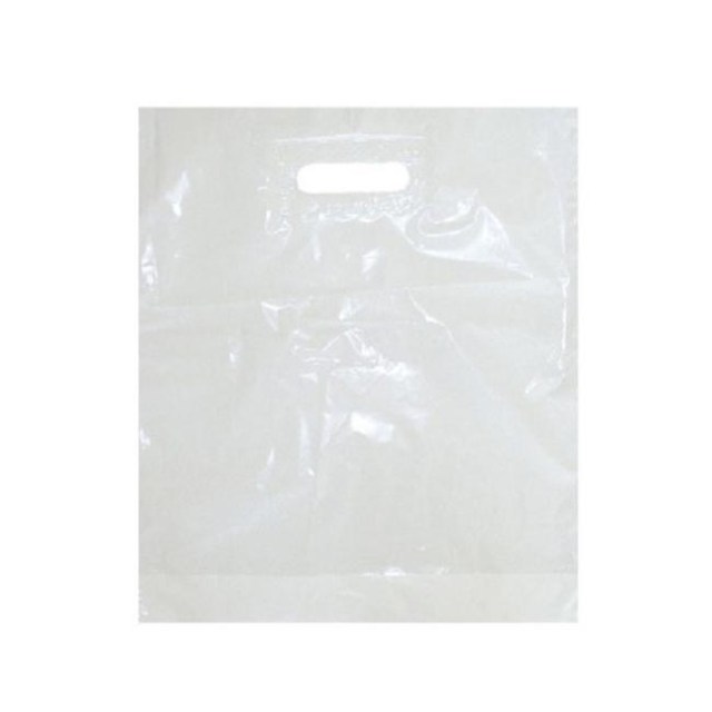 Igelitová taška LDPE 55 x 60 + 5 cm, biela / 100ks_1