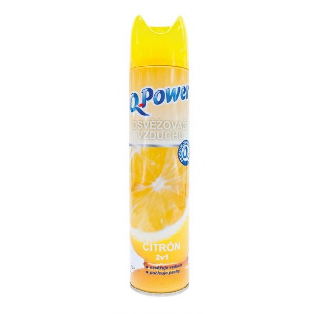 Q-Power osviežovač v spreji 300 ml - Citrón_1