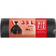 Vrecia na odpadky 35 l / 30 ks, 10 my, 53 x 60 cm, čierne, HDPE_1