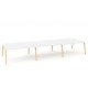 Pracovné stoly Bench ALFA ROOT 480x160cm, biely_1