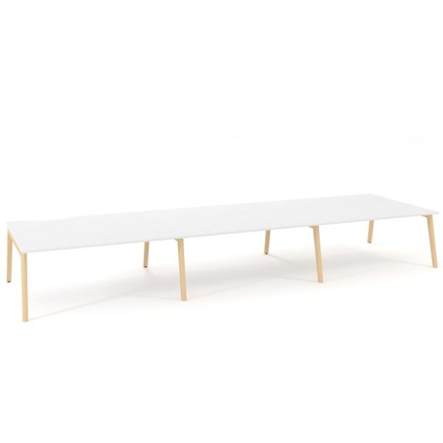 Pracovné stoly Bench ALFA ROOT 540x160cm, biely_1