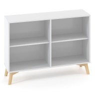 Policová skriňa ALFA ROOT nika s del.priečkou, 1 polica, 120x45x88,7cm, biela_1