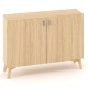 Policová skriňa ALFA ROOT s del.priečkou, 1 polica, 120x47x88,7cm, dub_1