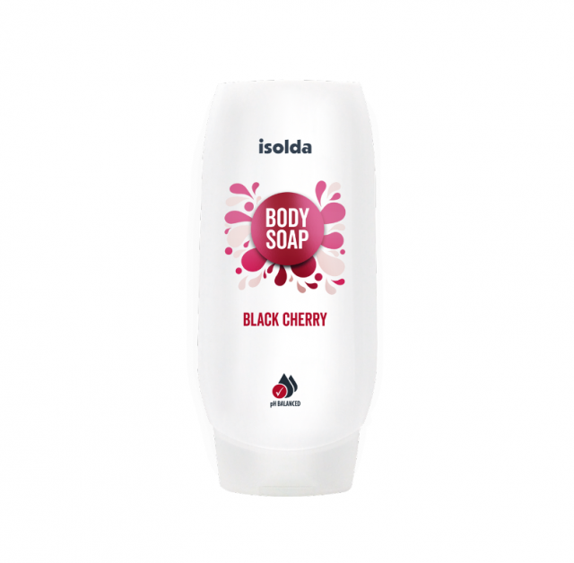 ISOLDA Black cherry body soap 550 ml, CLICK&GO!_2