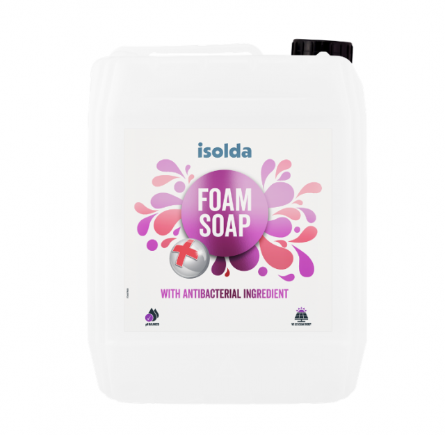 ISOLDA dezinfekčné (antibakteriálna prísada) penové mydlo s vôňou 5l_2