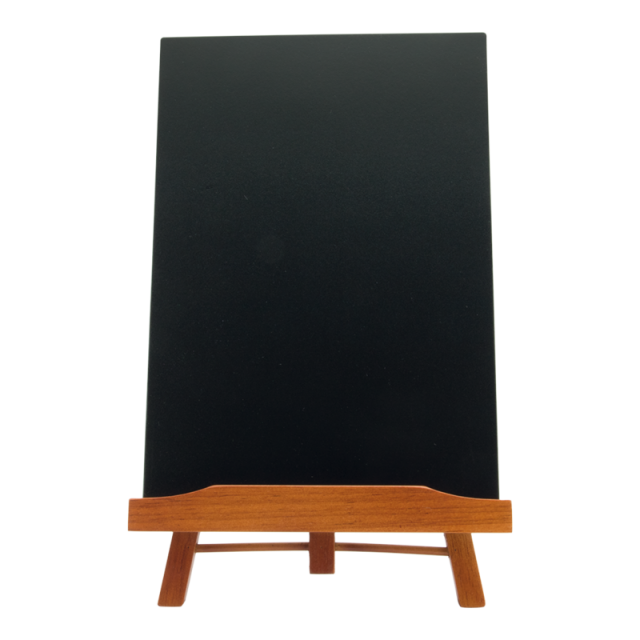 Stojanček JUNIOR s tabuľkou A4, Mahogany_1