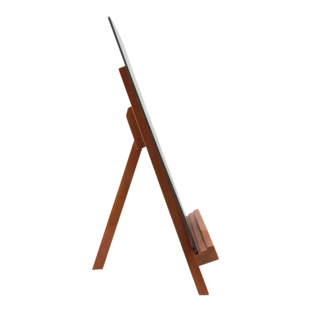 Stojanček JUNIOR s tabuľkou A4, Mahogany_3