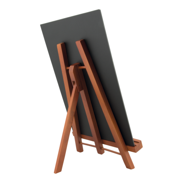 Stojanček JUNIOR s tabuľkou A4, Mahogany_2