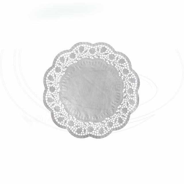 Dekoračná krajka (PAP) okrúhla biela O16cm [100 ks]_4