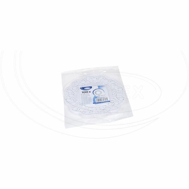 Dekoračná krajka (PAP) okrúhla biela O18cm [100 ks]_2