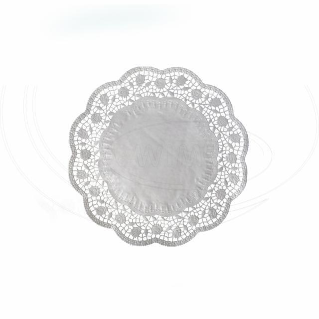 Dekoračná krajka (PAP) okrúhla biela O20cm [100 ks]_4