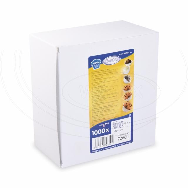 Cukrárenský košíček (PAP) biely O60 x 27 mm [1000 ks]_2