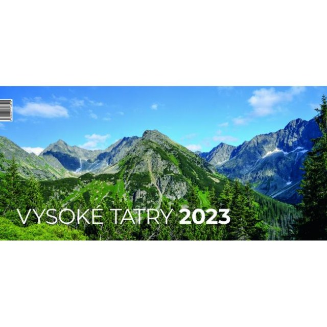 Stolový kalendár riadkový Vysoké Tatry 29,7 × 14,0 cm 2026_1