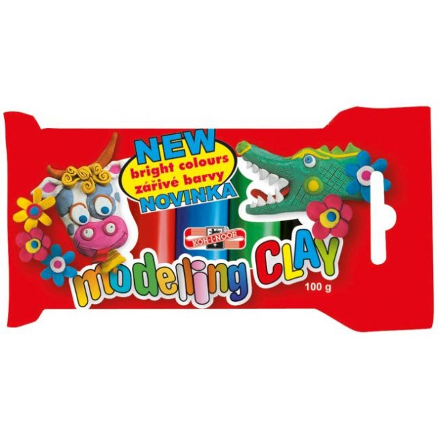 Školská plastelína 100 g 5-farebná_1