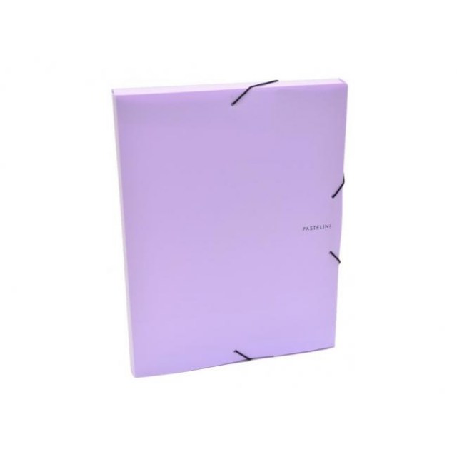 Plastový box s gumičkou Karton PP Pastelini fialový_1