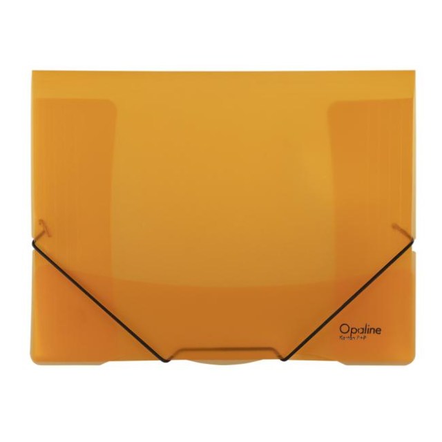 Plastový obal s gumičkou Karton PP Opaline oranžový_1