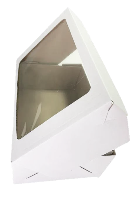 Krabica na tortu VLNITÁ LEPENKA s OKIENKOM 270x180x100 mm / bal. 25ks_1