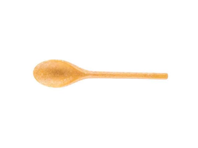 Lyžička kávová drevo kompozit 12,5 cm WPC (100ks) reusable, bežové/hnedé_1