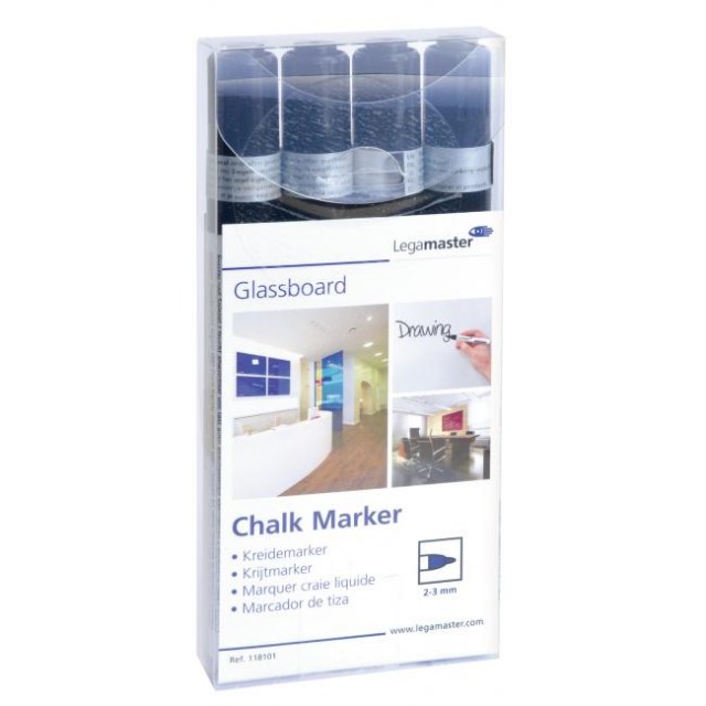 Popisovač na tabule Legamaster GLASSBOARD čierny 4ks_1