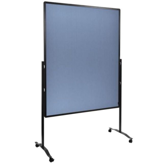 Moderačná tabuľa plstená 150x120 cm PREMIUM PLUS modrosivá_1