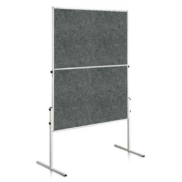 Moderačná tabuľa plstená 150x120 cm ECONOMY sivá_1
